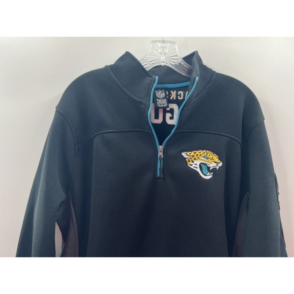 NFL Jacksonville Jaguars Men’s 1/4 Zip Pullover Embroidered Back Size L NWT - Picture 2 of 12
